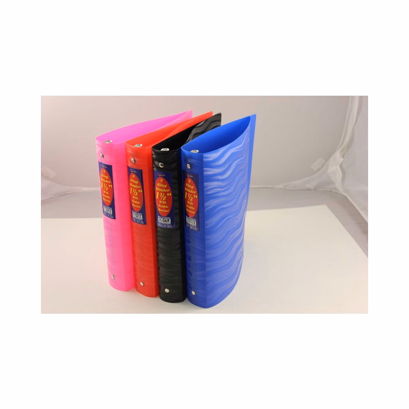 1.5" 3-Ring Binders - Assorted Colors Flexible Wave Design