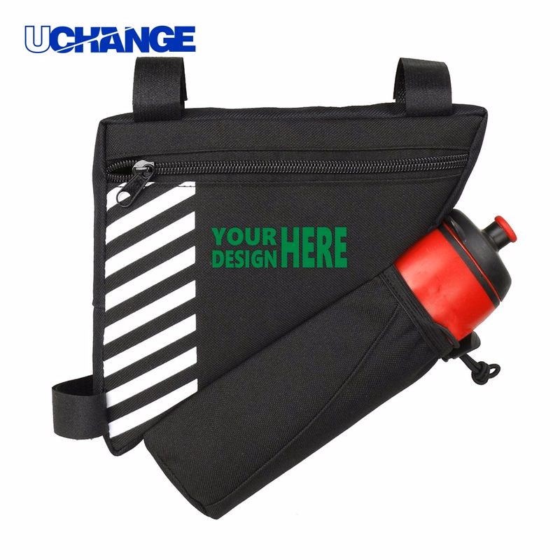 Multi-Function Bicycle Frame Triangle Bag Organizer with Bottle Holder