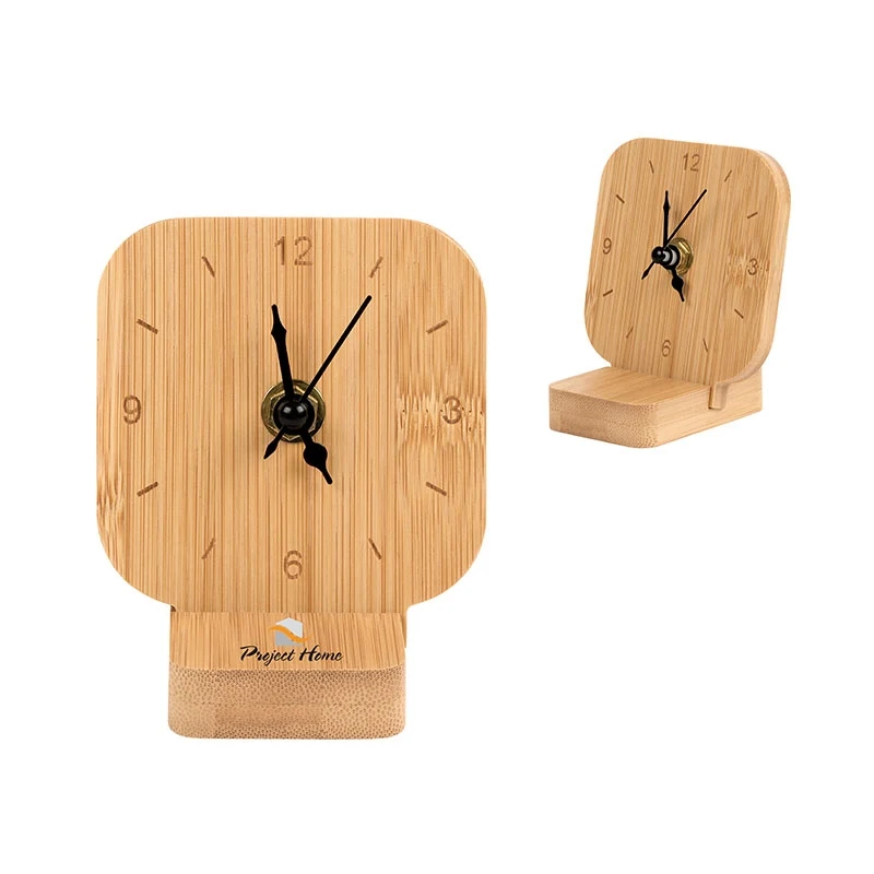 Cade Bamboo Desk Clock 1
