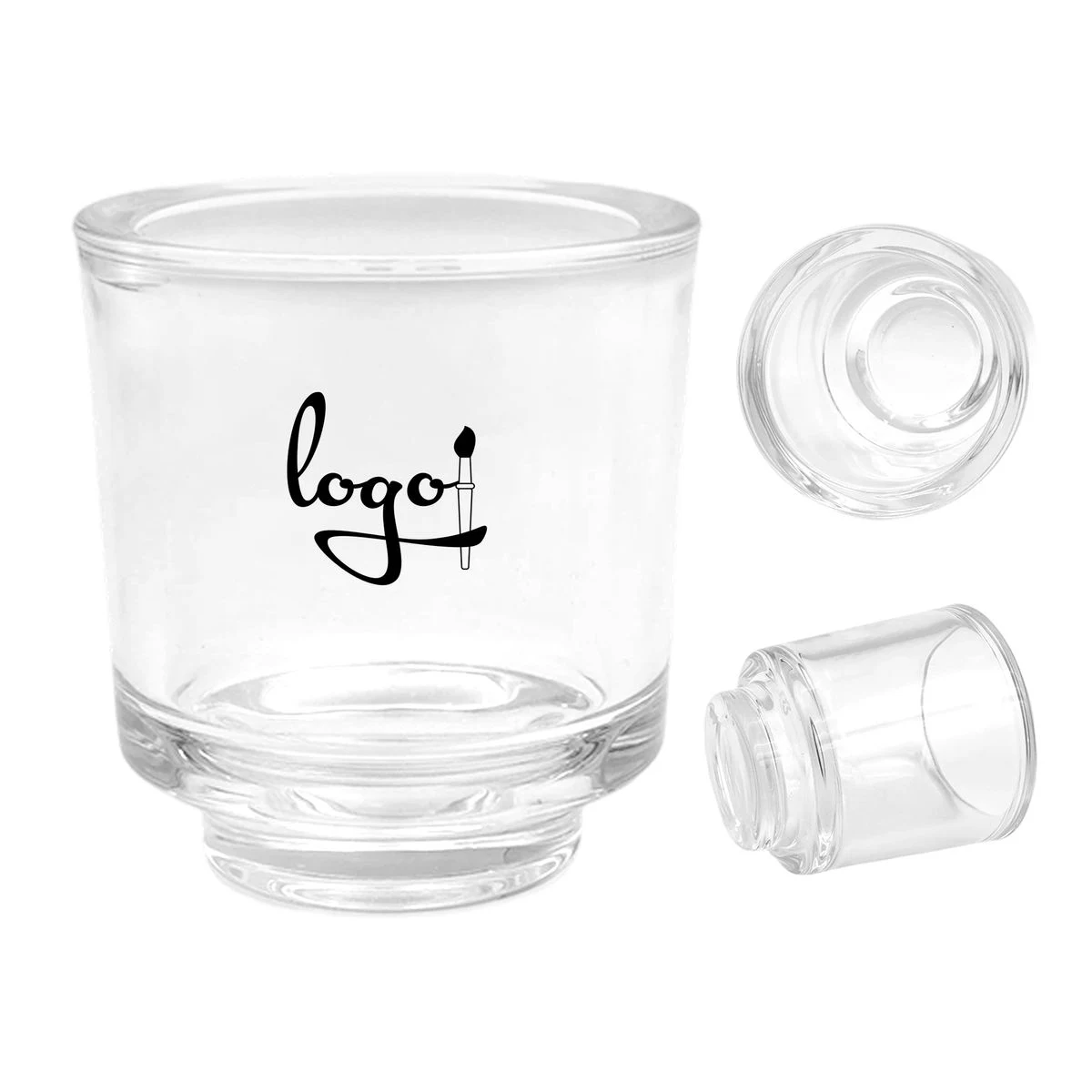 Thick Bottomed Glass Candle Cup 1