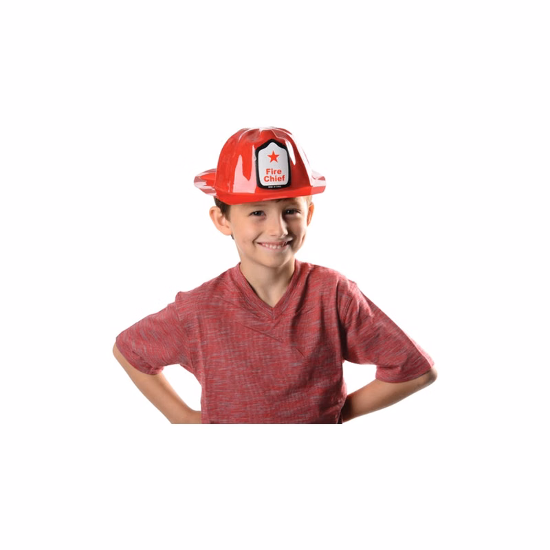 Plastic Firefighter Hats - Red