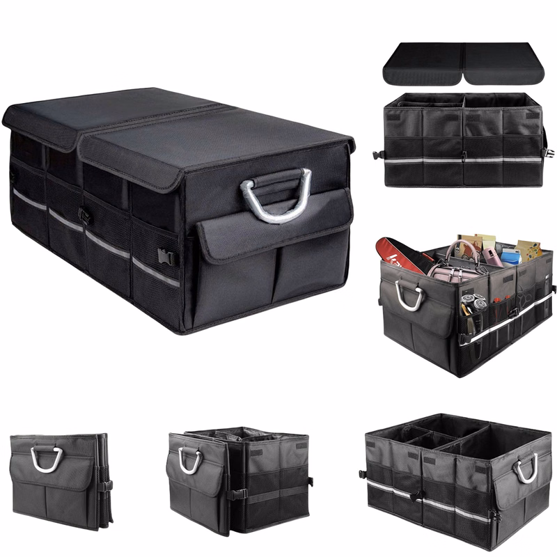 Car Trunk Storage Organizer with Reinforced Handles