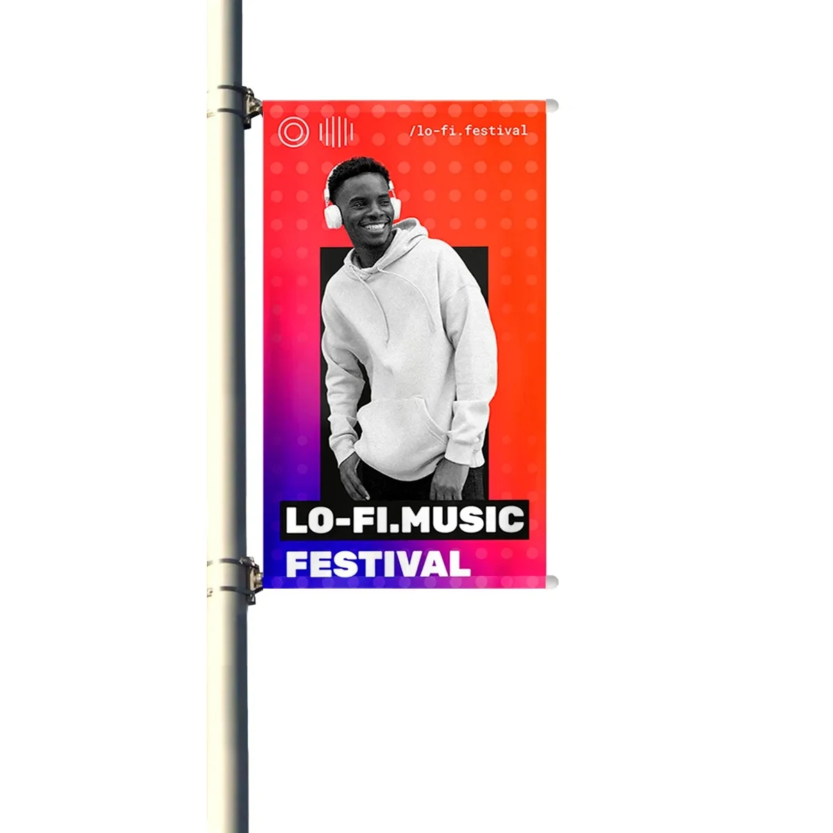 Street Pole Banner Standard Brackets Single/Double 1