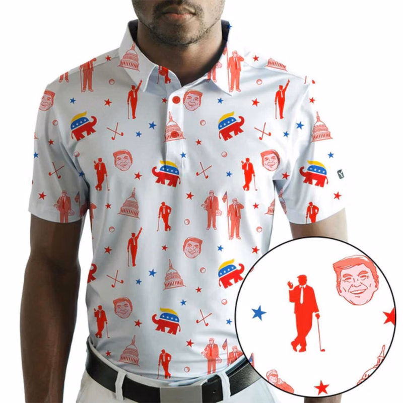 YATTA Golf® - 2024 Presidents Cup men's Moisture Wicking Golf Polo Shirts