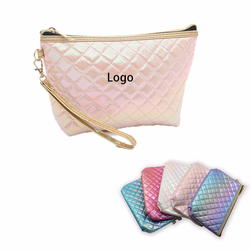 Holographic Argyle Toiletry Bag Cosmetic Bag