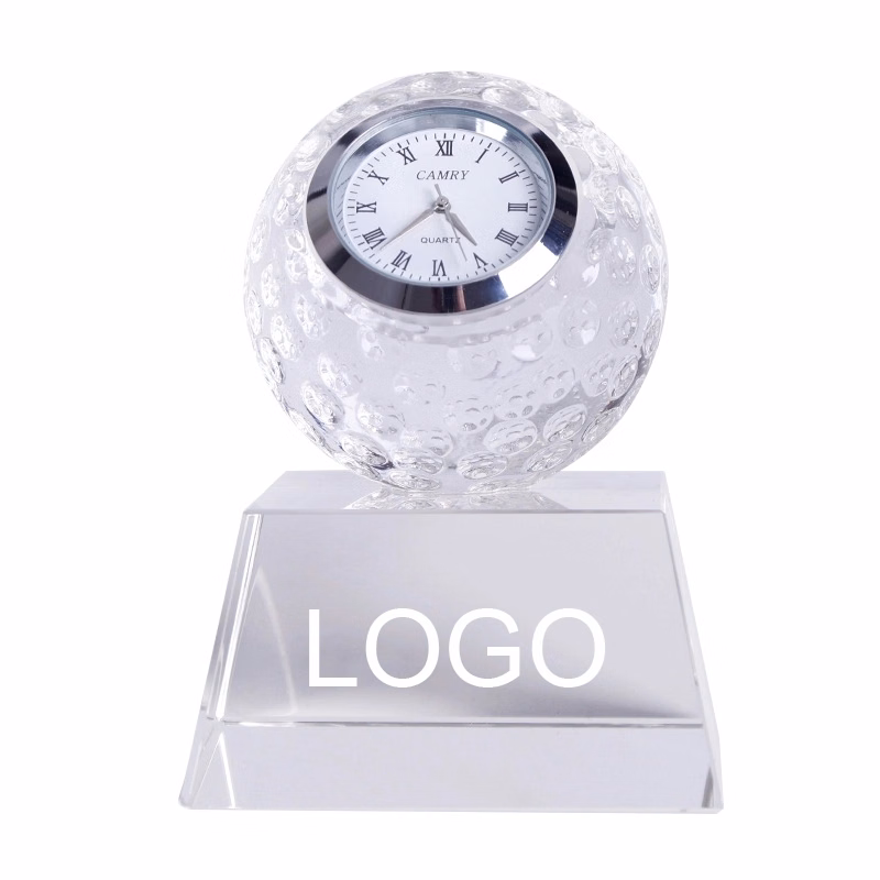 Crystal Golf Ball Clock