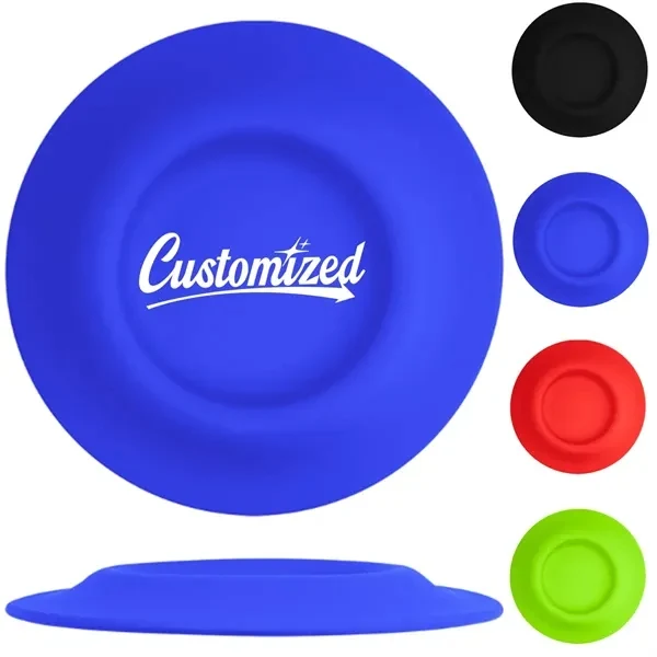 Custom Foldable Silicone Pet Flying Disc with Food Bowl — Pet Toy 1