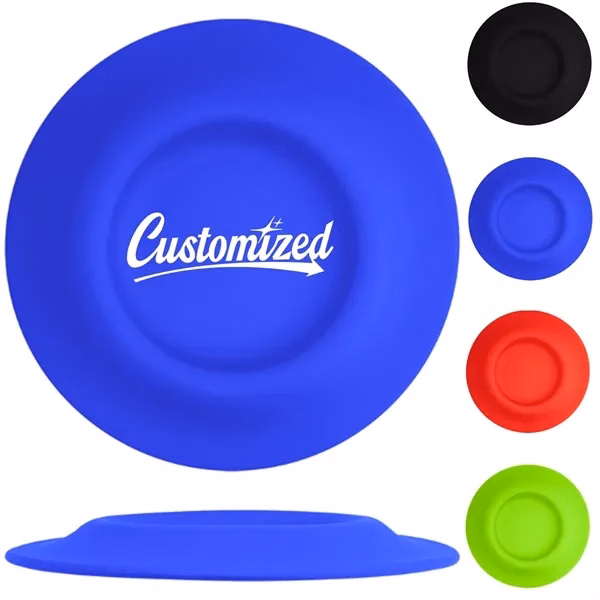 Custom Foldable Silicone Pet Flying Disc with Food Bowl — Pet Toy