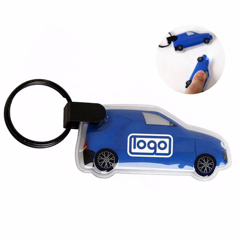 Custom PVC LED Flashlight Keychain
