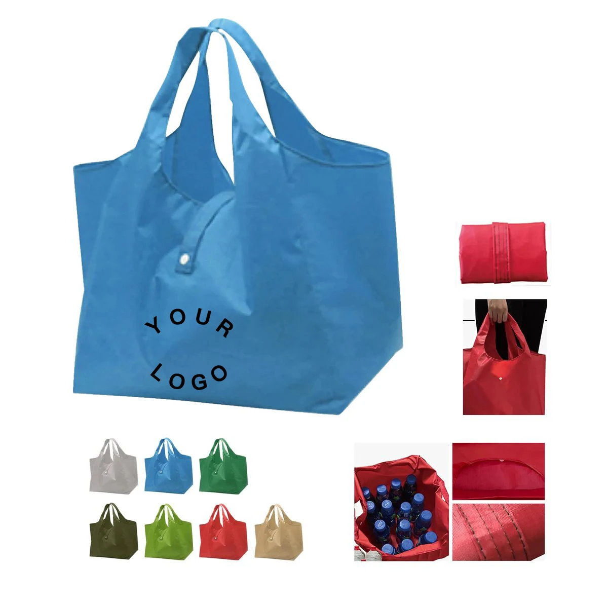 Reusable Oxford Market Shopping Bag, custom tote bag with logo imprint 1