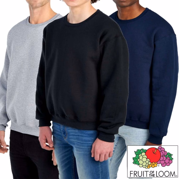 Fruit Of The Loom Adult Unisex Sweatshirts - Size Large Assorted Colors 24pcs