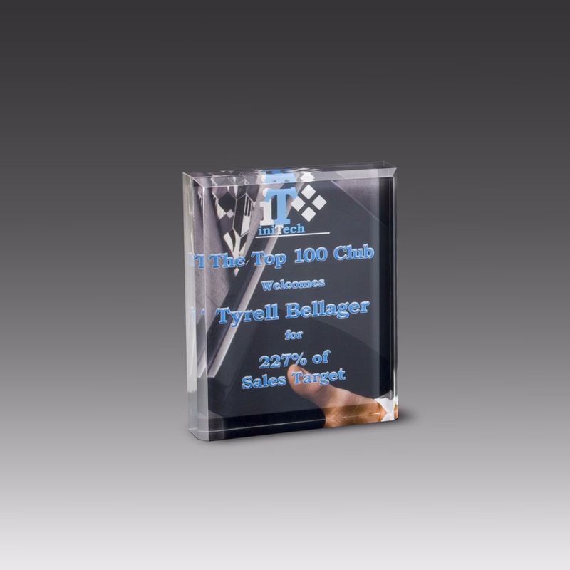 4" x 5" AcryliPrint HD Rectangle Award