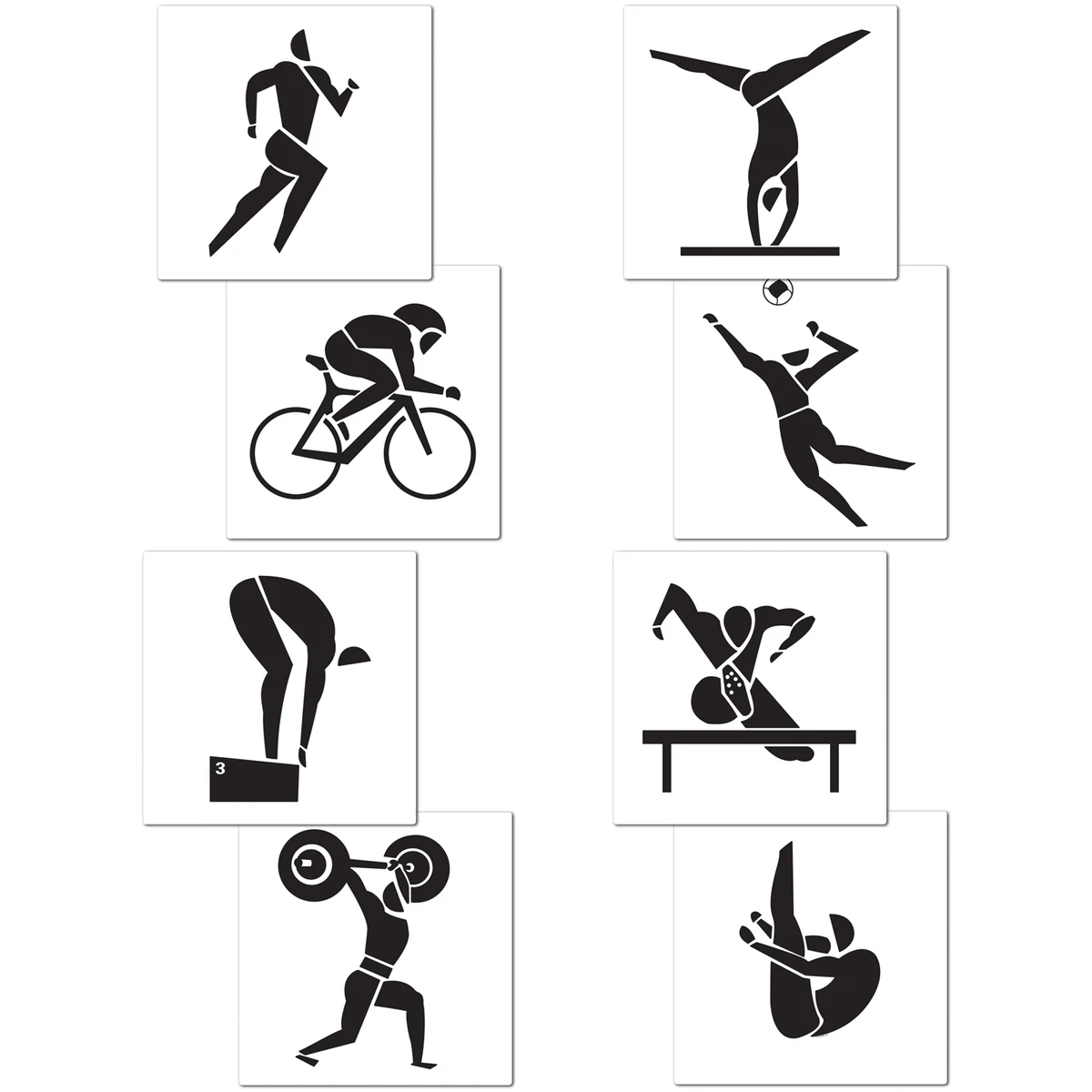 Summer Sports Cutouts 1