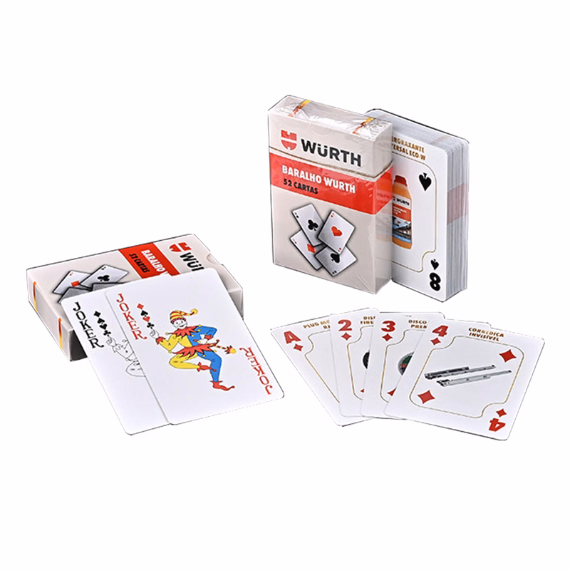 MOQ300 Customized Advertising Playing Cards