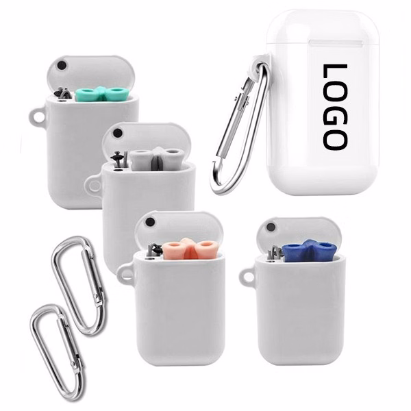 Silicone Straw W/ Carabiner Case