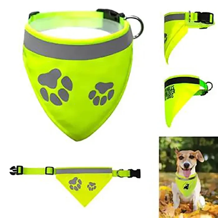 Comfortable & Durable Reflective Pet Bandana 1