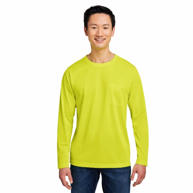 Harriton Unisex Charge Snag And Soil Protect Long-Sleeve T-Shirt