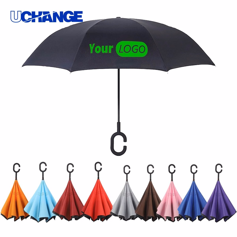 48 Inch Arc Reverse Umbrella with C Shaped Handle