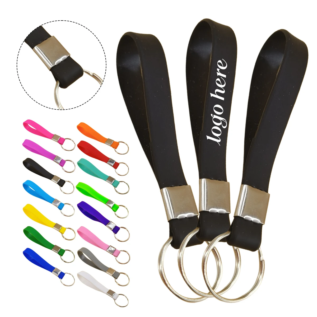 Custom Silicone Colorful Keychain 1