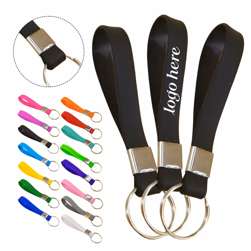 Custom Silicone Colorful Keychain
