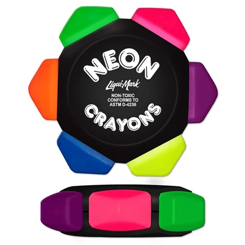 Neon Six Color Crayon Wheel 1