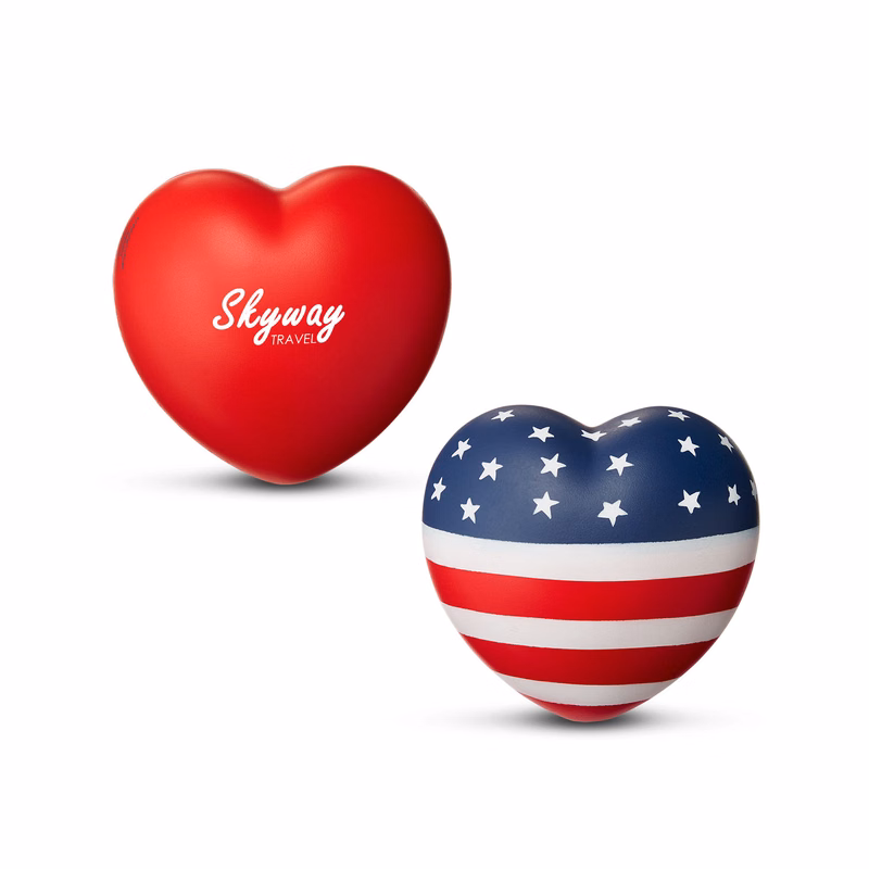 Patriotic Heart Shape Stress Ball