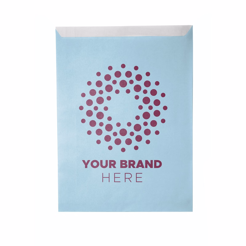 One-color Colored Paper Bag Blue (8.5"W x 11"H)