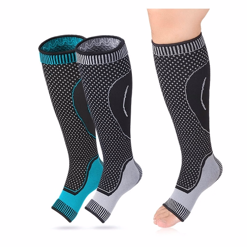 Knee High Compression Socks Open Toe