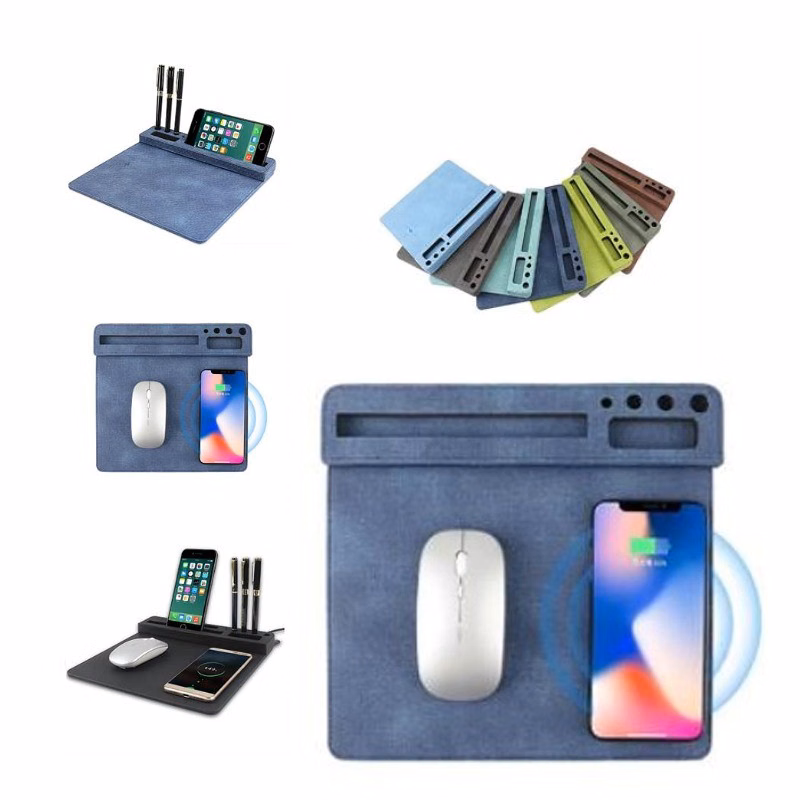 10W Smart Phone Fast Wireless Charger Mouse Pad