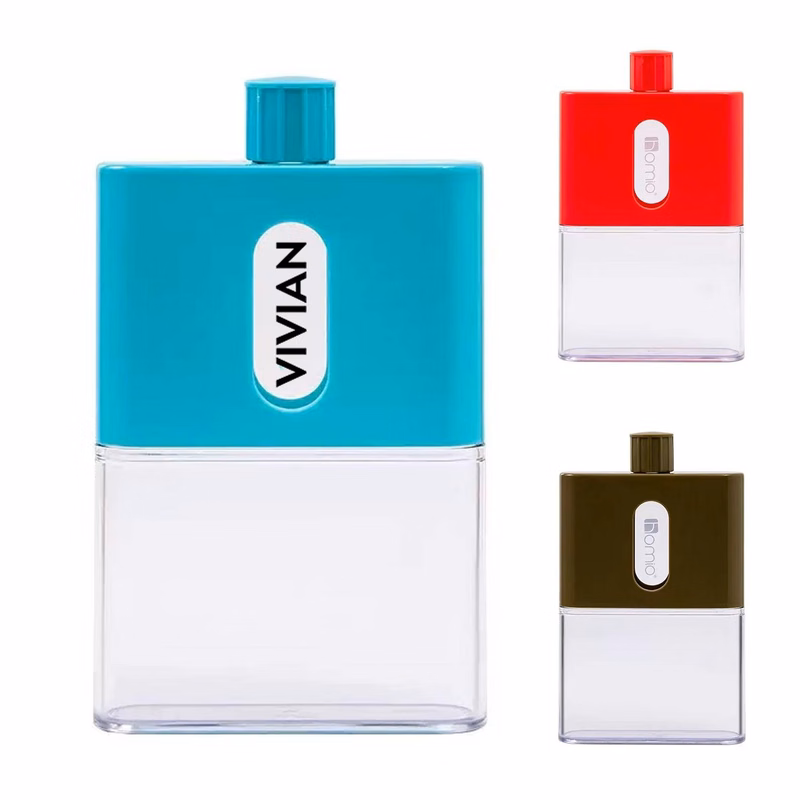 18 oz BPA-Free Flat Square Water Bottle