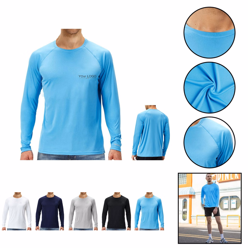 Men's Quick Dry Lightweight UPF 50 Long Sleeve Shirts