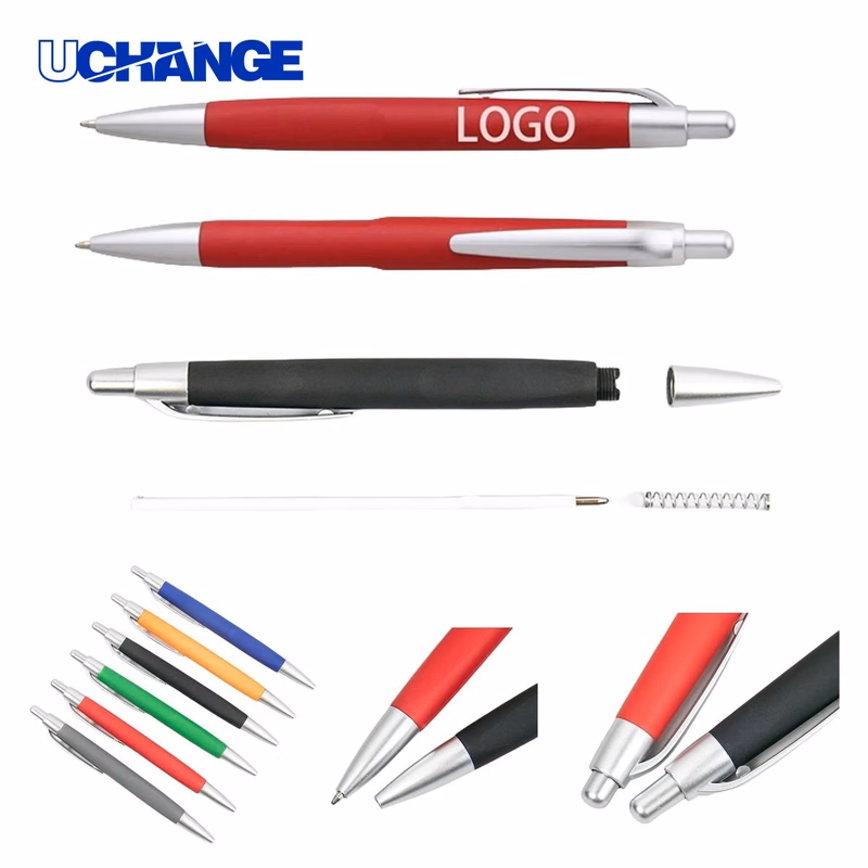 Click Action Plastic Ballpoint Pen