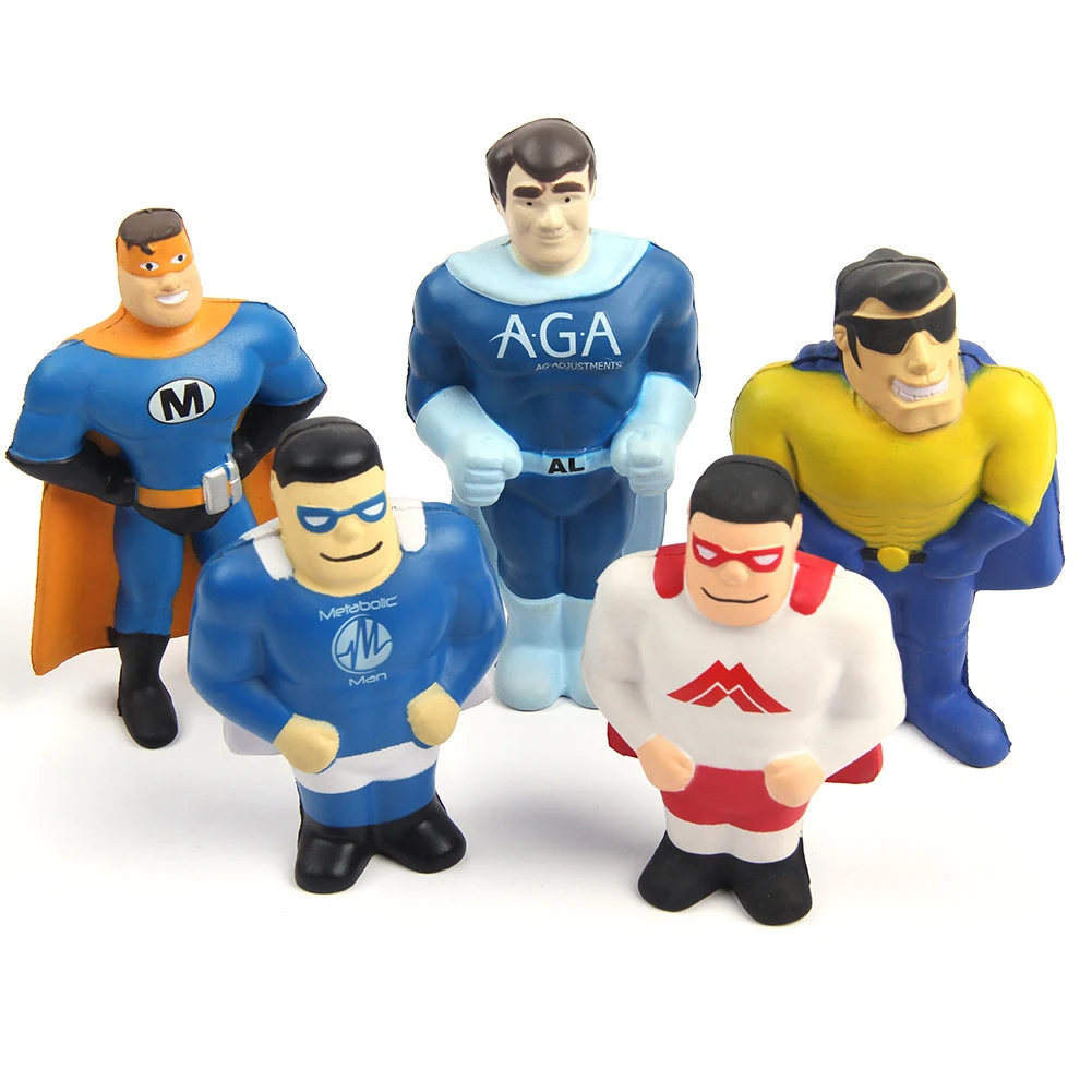 Custom Super Hero Squeeze Toy Stress Reliever 1