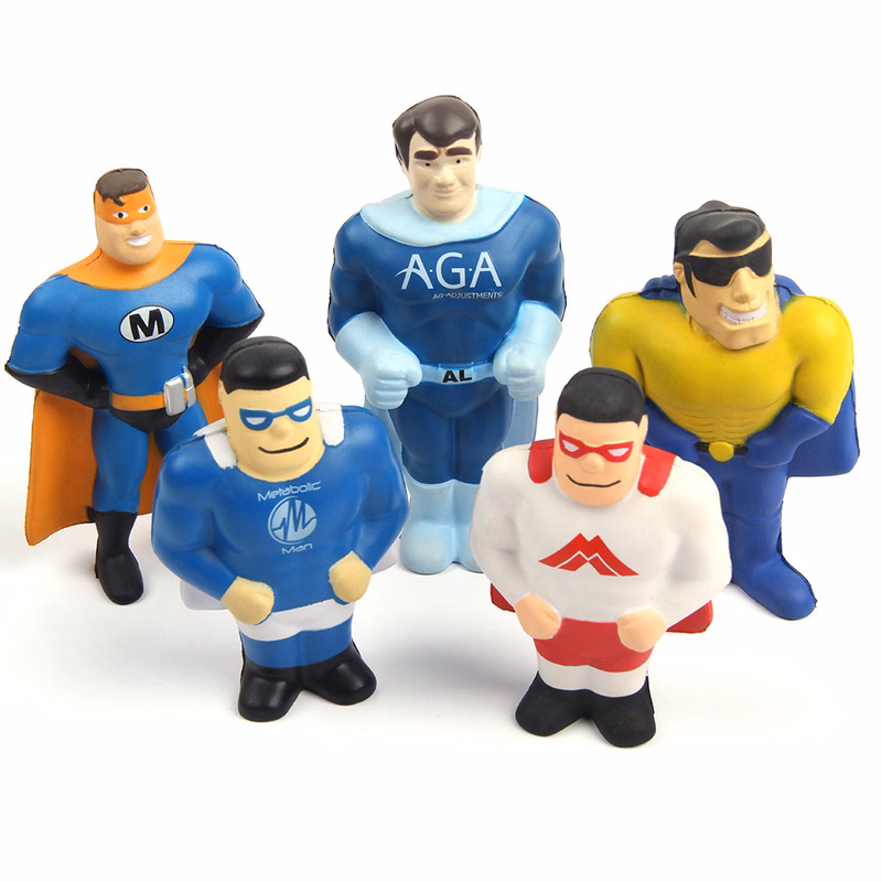 Custom Super Hero Squeeze Toy Stress Reliever