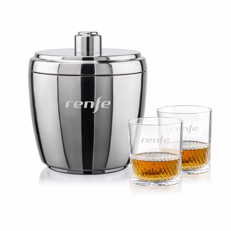 Pescara Ice Bucket & Drysdale On-the-Rocks Set
