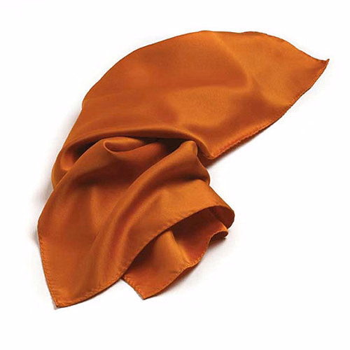 Discontinued - Orange Silk Scarf - 30"x30"