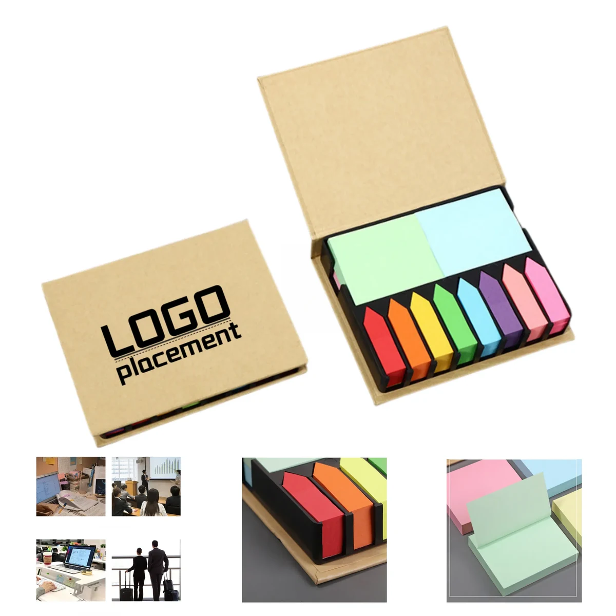 Kraft Paper Multi - Color Combo Memo Box 1