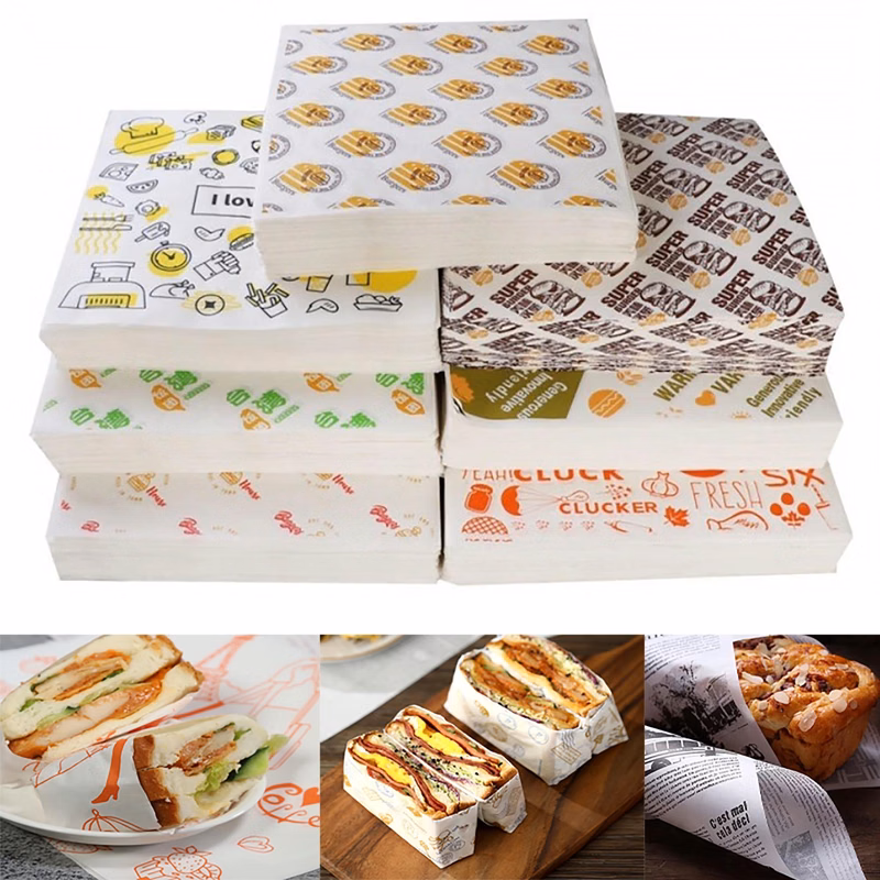 Full Color Hamburger Wrapping Paper