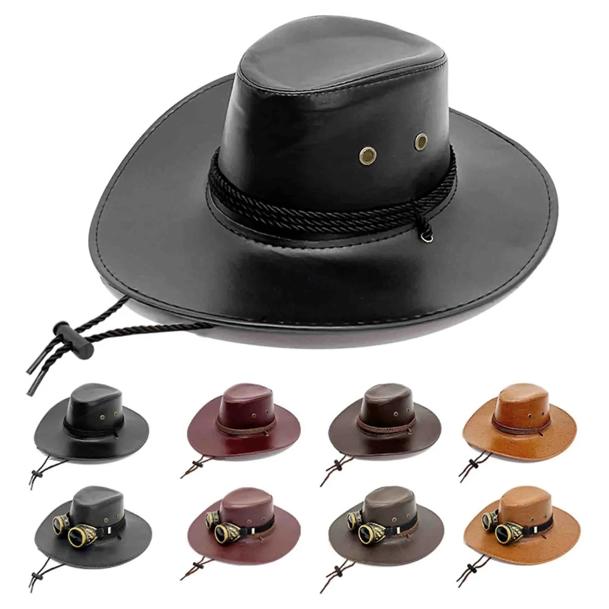 Leather Western Cowboy Hats 1