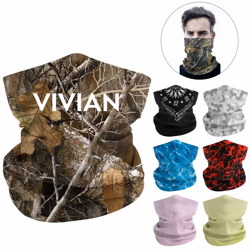 Camouflage Sun Protection Face Mask Neck Gaiter