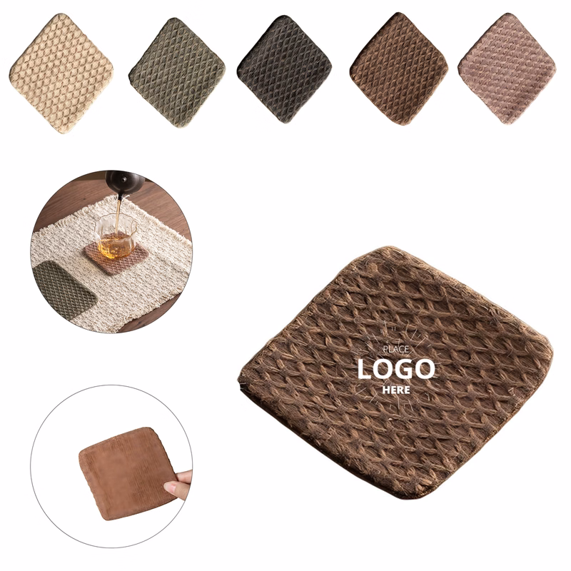 Absorbent Woven Linen Drink Coaster