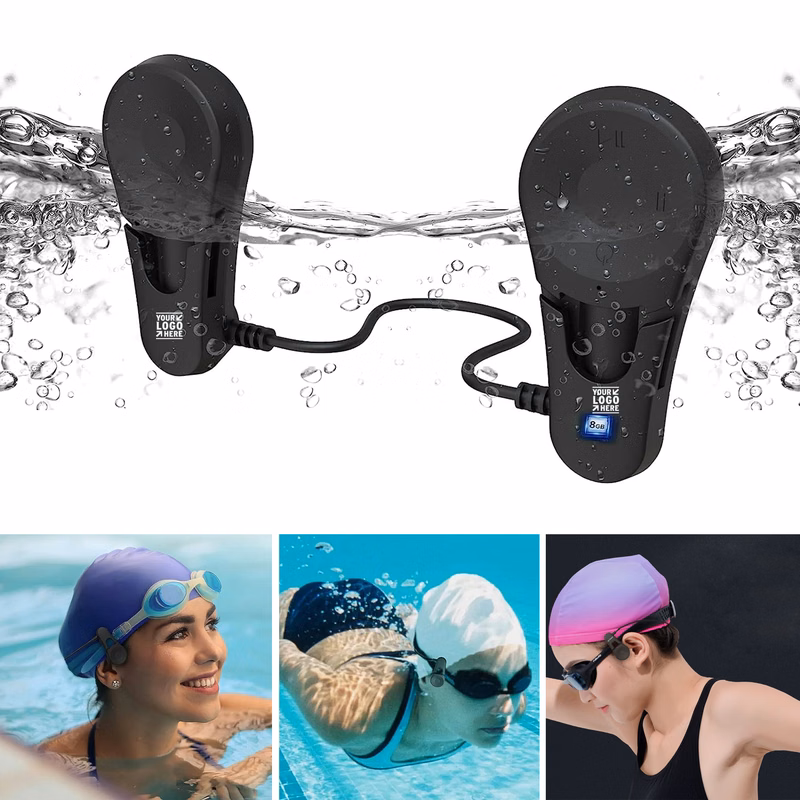 IPX8 Waterproof Underwater Music MP3 Player Bone Conduction Design Swimming Headphone