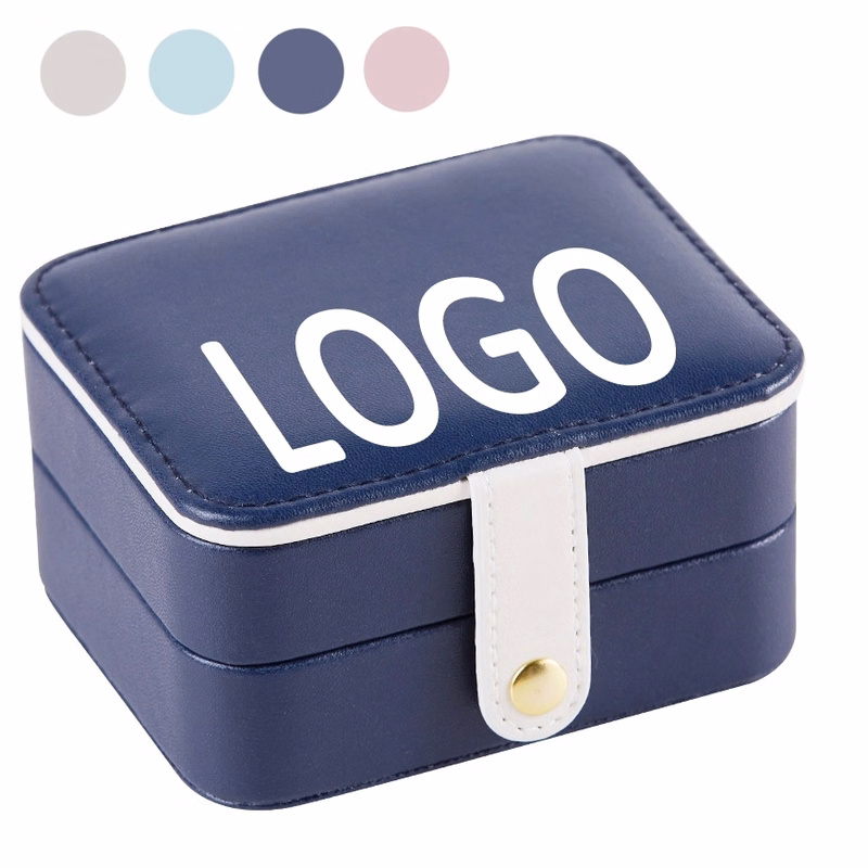 Custom Travel Multi-Layer Jewelry Organizer Box with Mirror