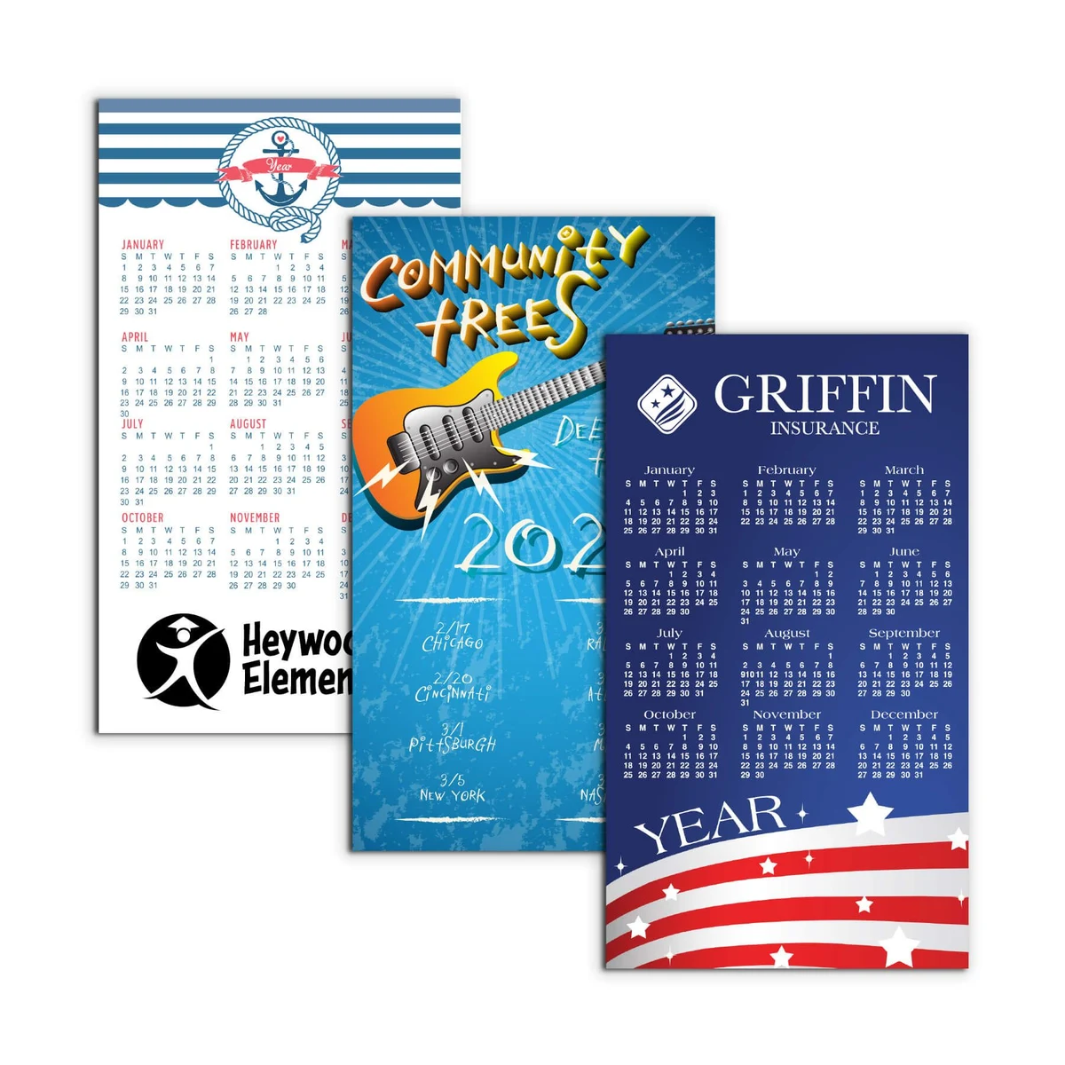 4" x 7" Large Magnetic Calendar 30 Mil 1
