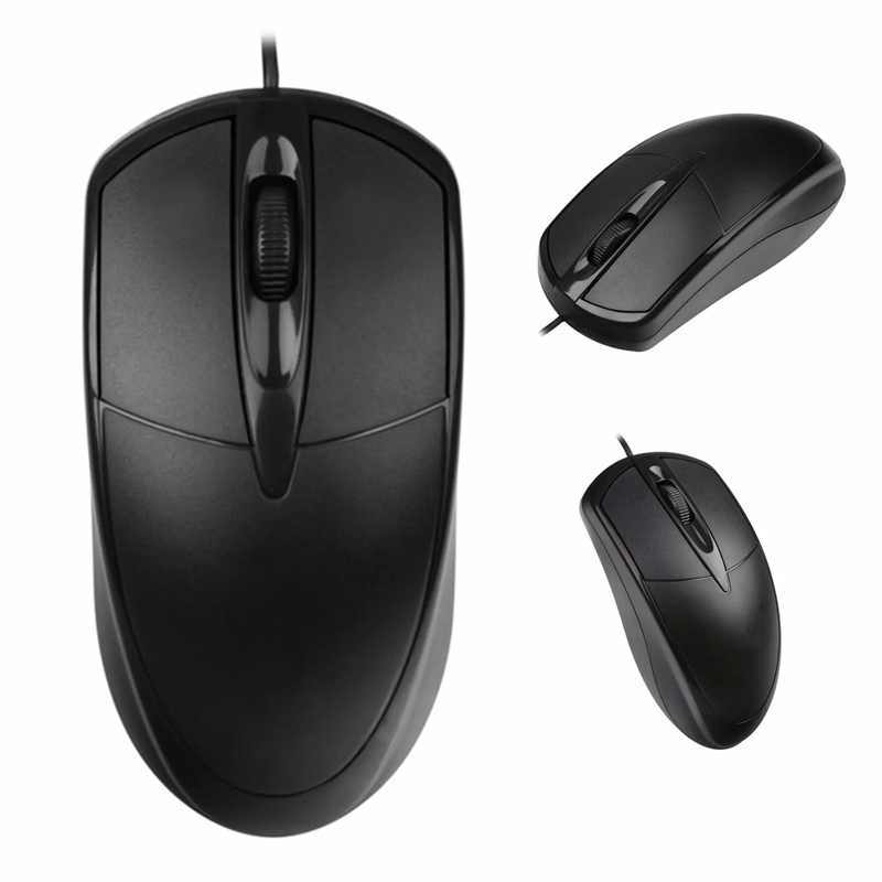 3-key Wired USB Office Mouse