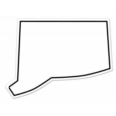 Connecticut State Shape Magnet - Full Color 1