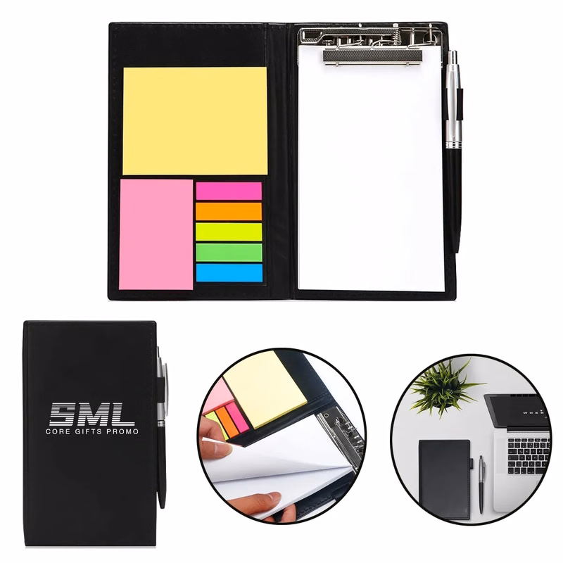 Notebooks and Colored Page Markers Bundle Set