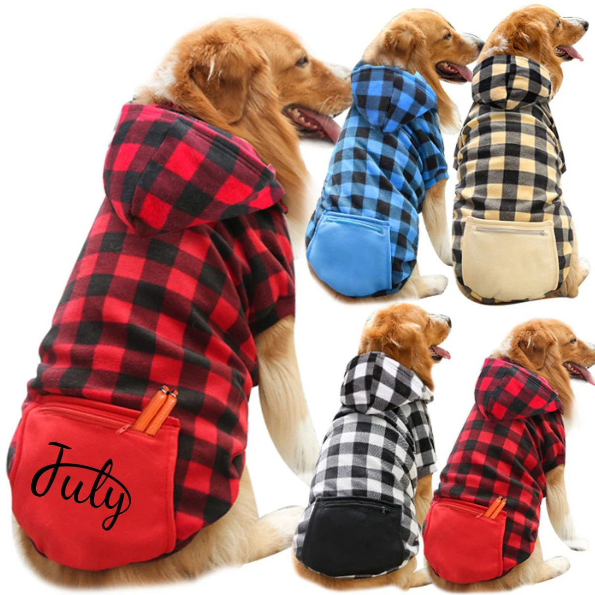 Dog Hoodies w/ Pocket Pet Clothes 1