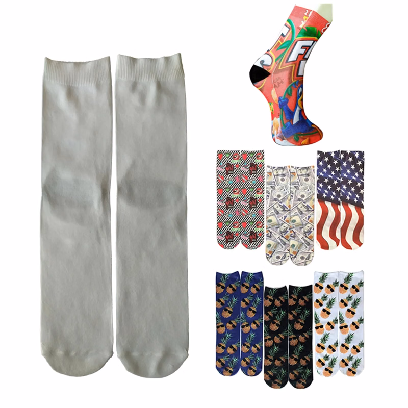 3D Print Novelty Crew Tube 15" Socks