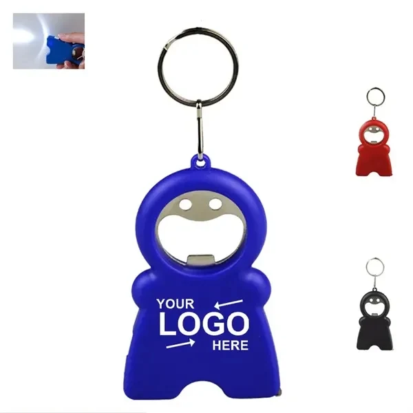 Custom Plastic 4.84 Inch Multi Tool Bottle Opener With LED — Outdoor Utility Giveaway 1